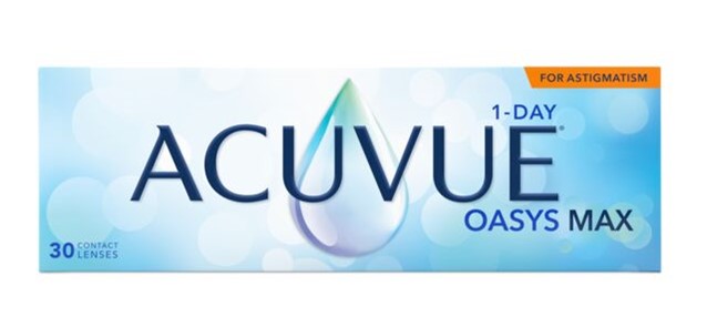 Acuvue Oasys Max 1-Day for Astigmatism - Box of 30 Lenses or 30 Pairs